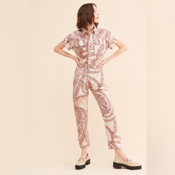 We The Free Marci Printed Coverall Free People - Picture 2 of 16